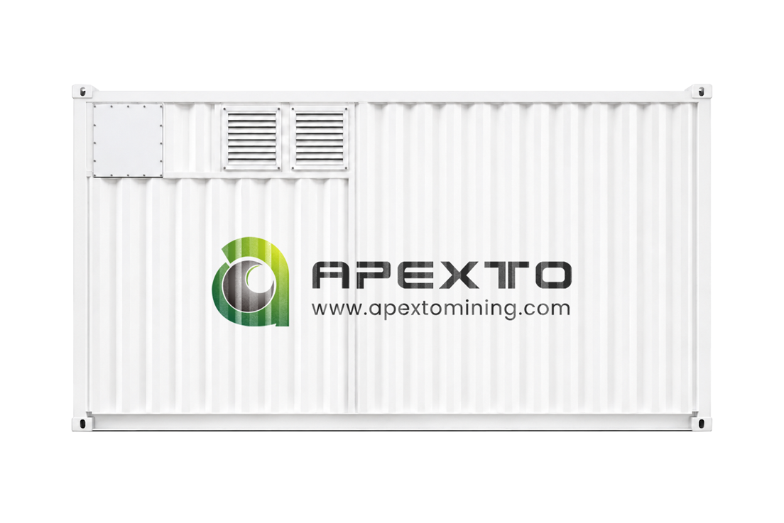 1MW 100-Slot Avalon Hybrid Hydro Mining Container