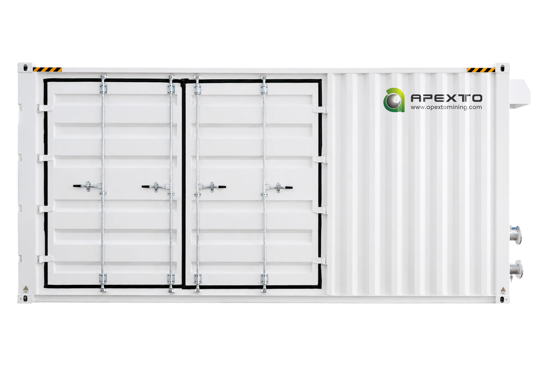 1.2MW 120-Slot Avalon Hybrid Hydro Mining Container