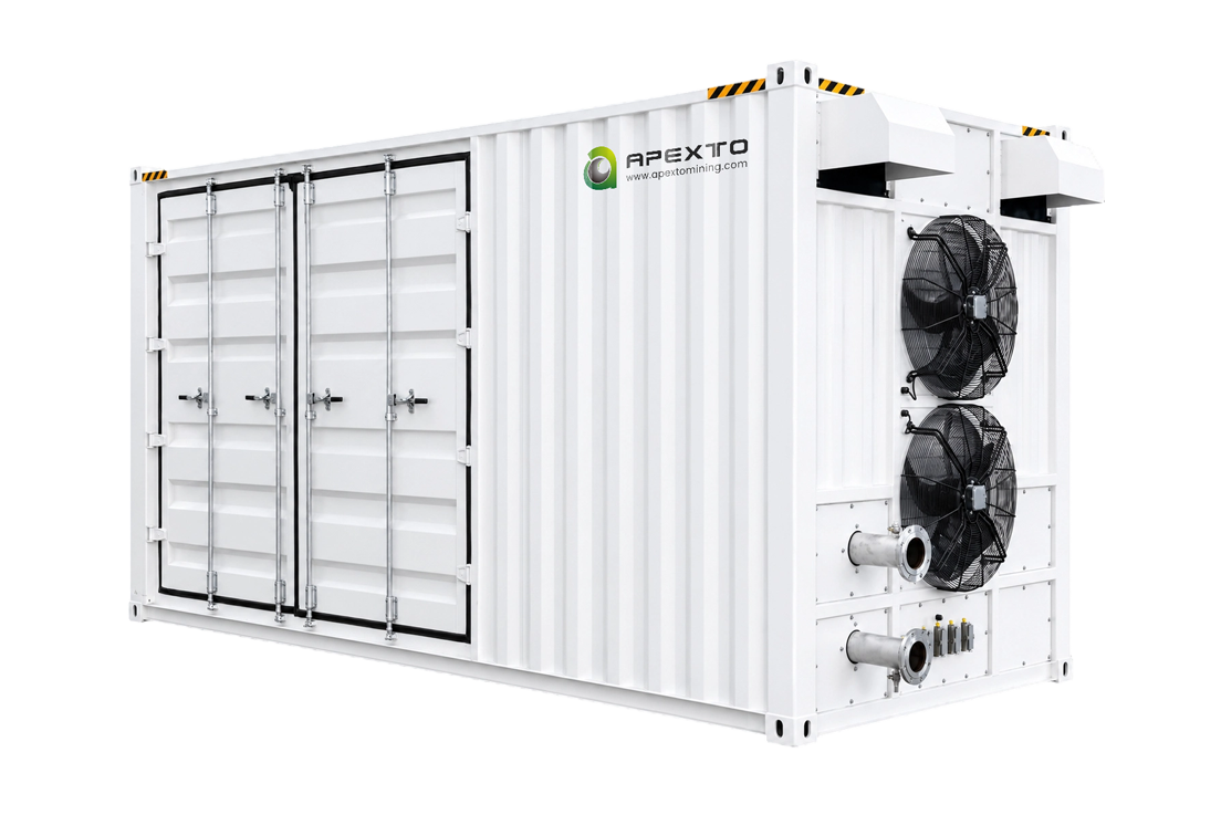 1.6MW 160-Slot Avalon Hybrid Hydro Mining Container