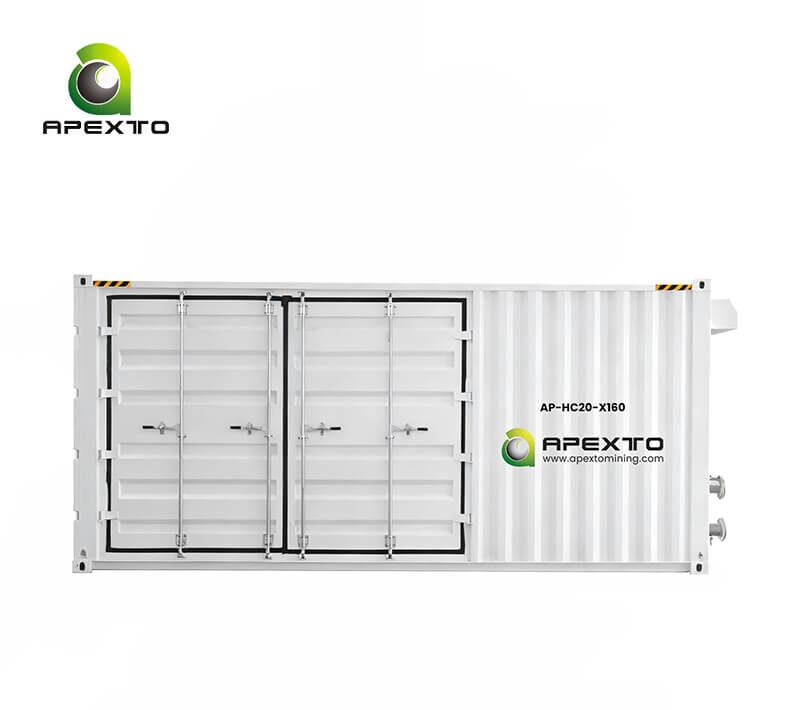 1.6MW 160-Slot Avalon 2U Hydro Mining Container (20HQ )