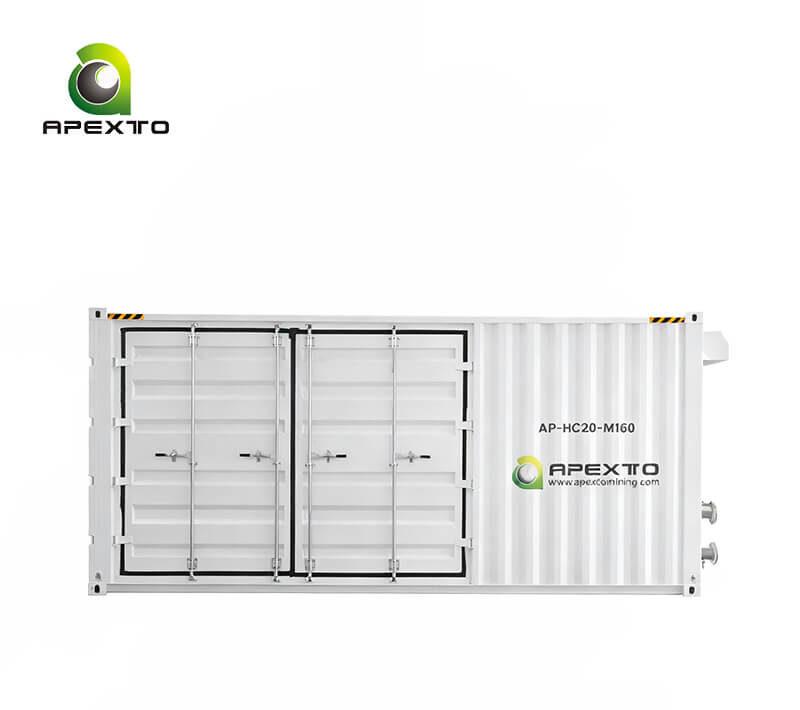 1.6MW 160-Slot Whatsminer 2U Hydro Cooling Container (20HQ)