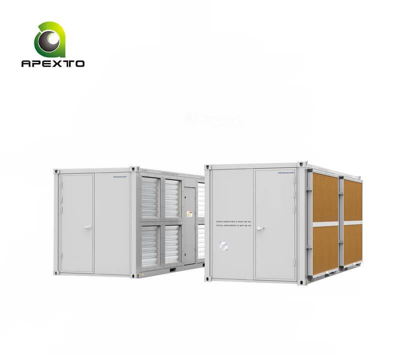 660kW 144-Slots 20ft Air Cooling Mining Container